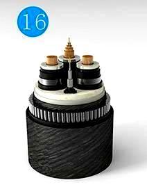 Optical fiber composite submarine cable for rated voltage up to and including of 35KV